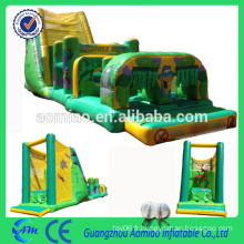 Giclée gonflable turbo rush obstacle course jeu PVC bonne qualité sport gonflable obstacle course